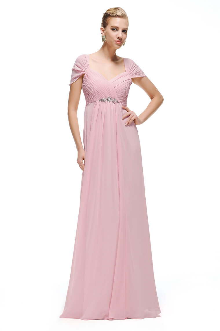 Pink Maternity Bridesmaid Dress