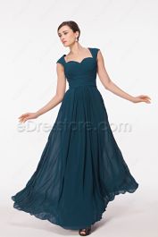 Sweetheart Backless Teal Bridesmaid Dresses Maid of Honor Dresses ...