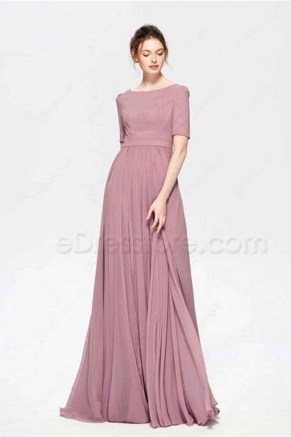 dusty purple color dress