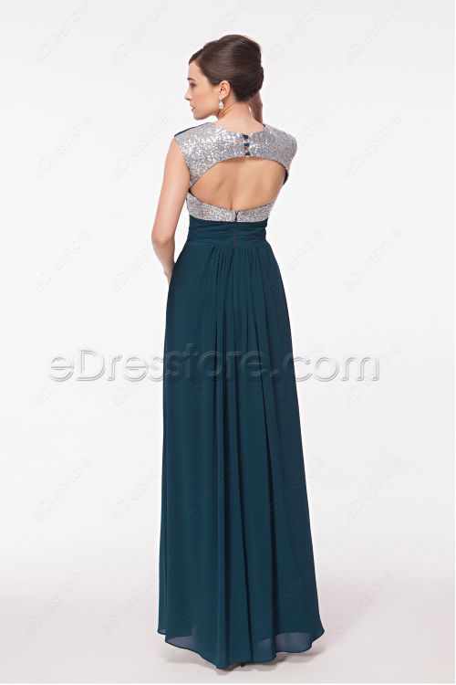 Sweetheart Backless Teal Bridesmaid Dresses Maid of Honor Dresses