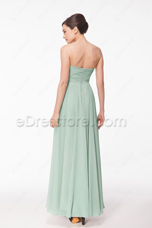 Sweetheart Pastel Green Bridesmaid Dresses