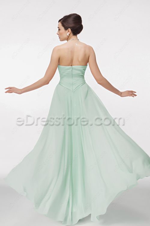 Pastel Green Formal Dresses Empire Waist