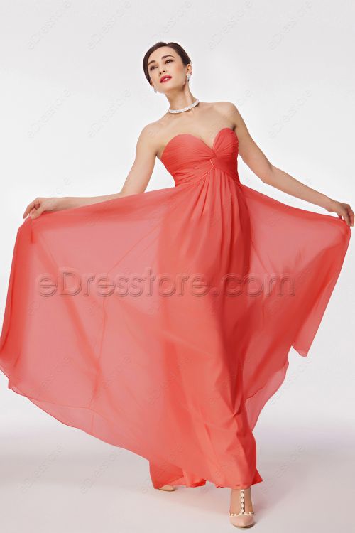 Coral Bridesmad Dresses for Maternity