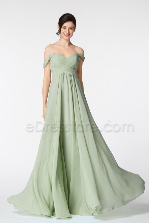 Sage Green Bridesmaid Dresses Empire Waist