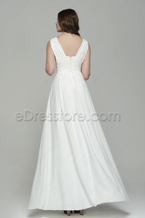 Simple Elegant Chiffon Beach Wedding Dresses