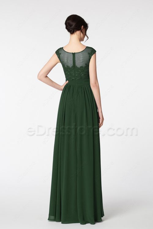 Dark Green Formal Dresses Plus Size Evening Dresses