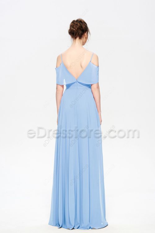 Baby Blue Bridesmaid Dresses Long Cheap Good Quality