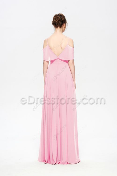 Baby Pink Bridesmaid Dresses Simple Elegant