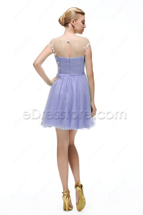 Lavender short homecoming dresses under 100