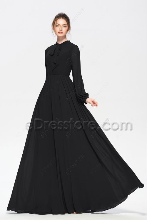Modest Mormon Bridesmaid Dresses Long Sleeves