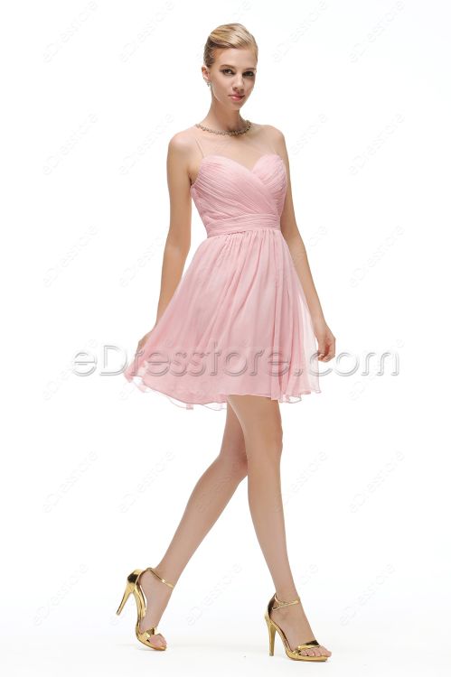 Light Pink Short Prom Dress