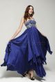 Royal Blue Beaded Evening Dresses Long