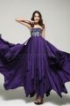 Stunning Purple Crystals Formal Dresses