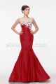 Mermad Red Backless Prom Dresses