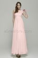 Pink long maternity bridesmaid dresses