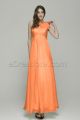 One Shoulder Orange Formal Dress for Pregnant