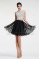 Halter Sparkly Crystals Sequins Two Piece Prom Dresses Short