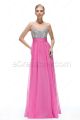 Sparkle Crystal Hot Pink Formal Dresses Long