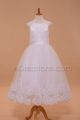 Lace Girls First Communion Dresses Tea Length