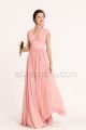 Modest Blush Pink Bridesmaid Dresses Cap Sleeves for Summer Weddings