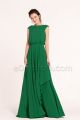 Modest Emerald Bridesmaid Dress Boat Neck