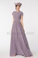 Modest LDS Mauve Bridesmaid Dresses