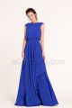 Modest LDS Royal Blue Bridesmaid Dresses Long