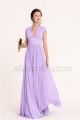 Modest Lilac Bridesmaid Dresses Long