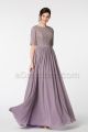 Modest Mauve Bridesmaid Dresses with Sleeves
