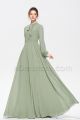 Mormon Modest Bridesmaid Dresses Sage Green