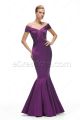 Off the Shoulder Mermaid Dark Purple Bridesmaid Dresses