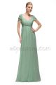 Sage Green Maternity Bridesmaid Dresses with Crystal