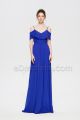 Simple Elegant Royal Blue Bridesmaid Dresses Long
