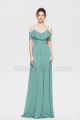 Spaghetti straps Sea Foam Bridesmaid Dresses