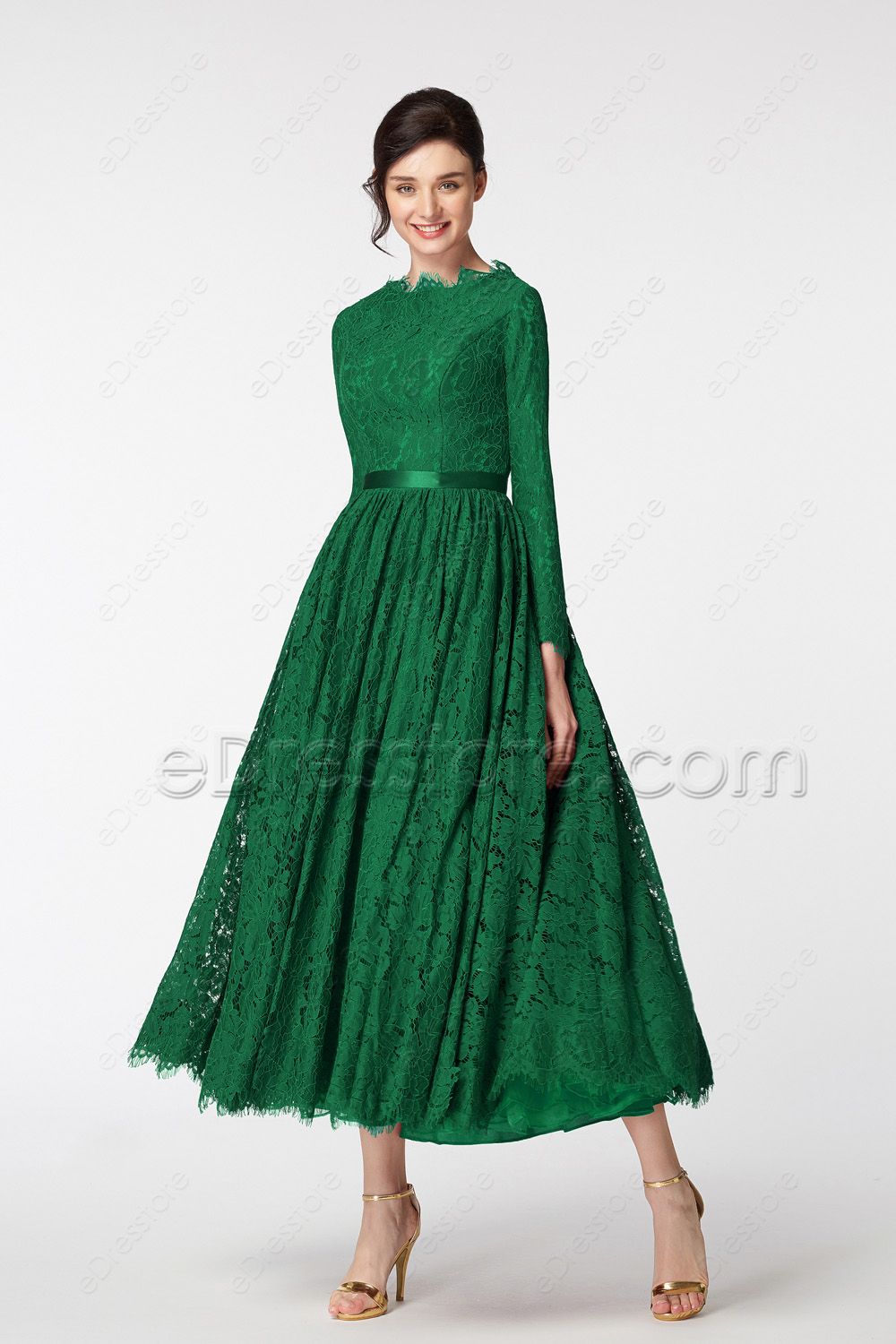 emerald green cocktail dresses