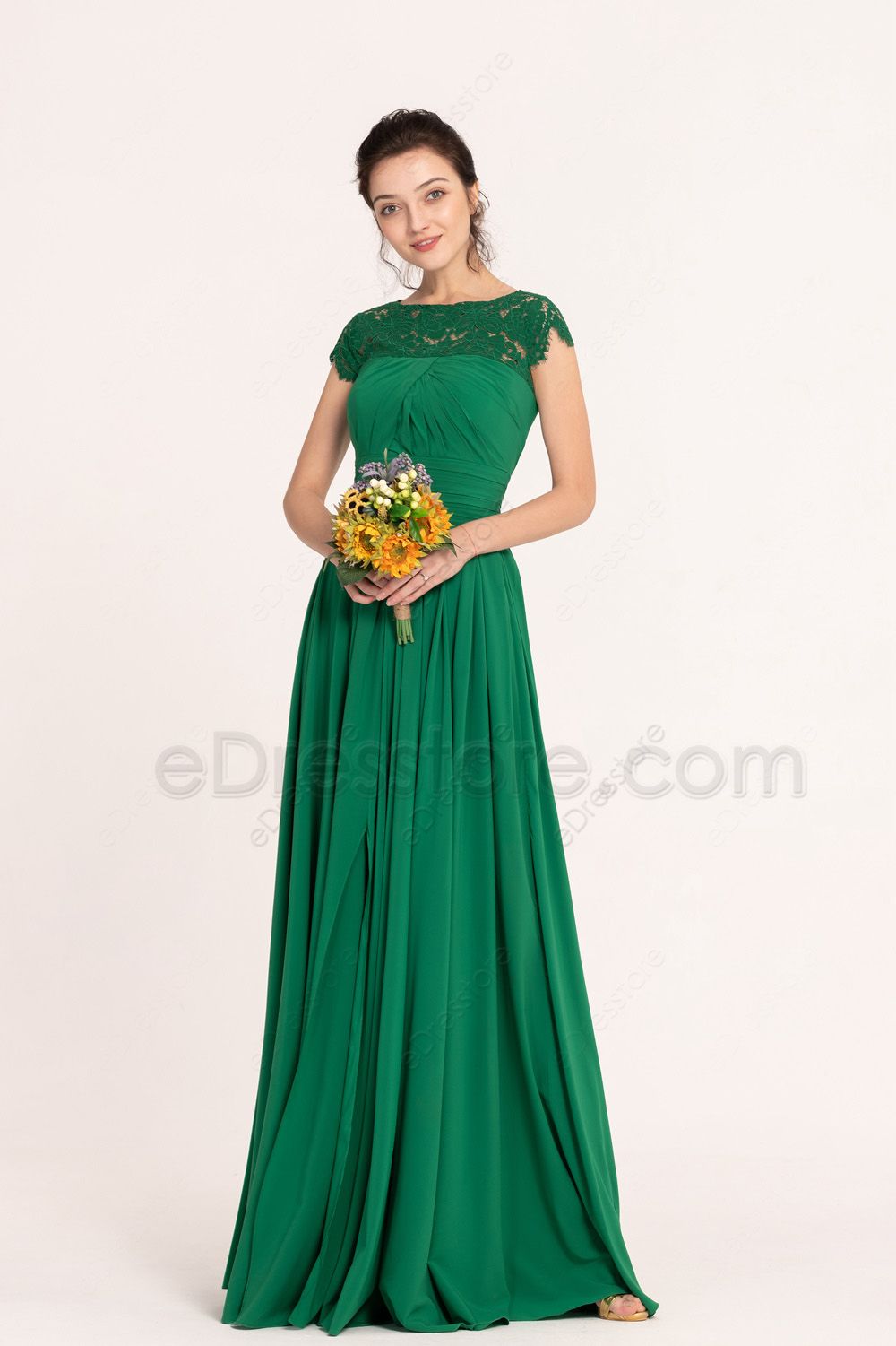 Emerald Green Midi Dress | Women's Green Midi Dress | DOYIN LONDON