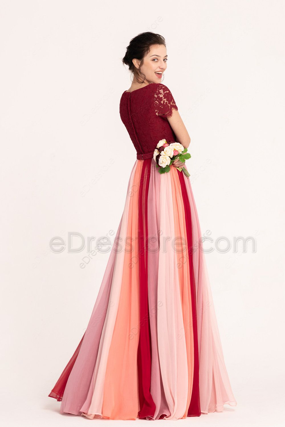 Buy Fabulous Multi Colour Party Wear Gown for Girls | Gowns