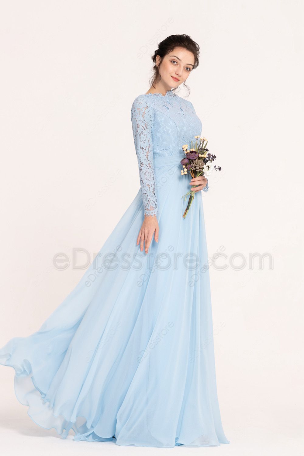 Ice Blue Ball Gown JT-00268 — Danielly's Boutique