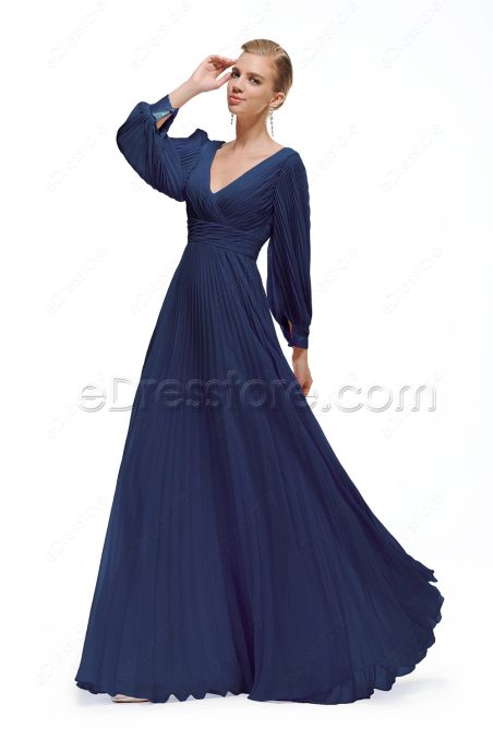 Modest Long Sleeves Mother of the Bride Dresses
