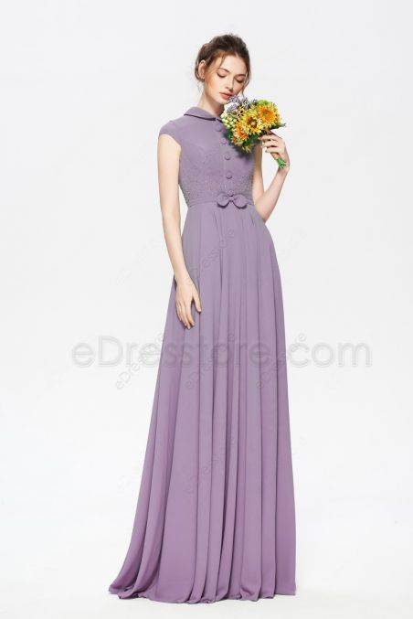 Wisteria Mother of the Bride Dress Modest